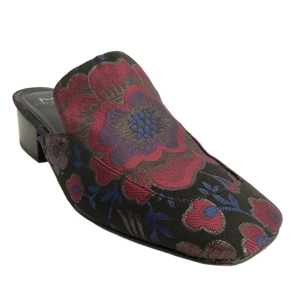 Marc Fisher LTD Lailey2 Jacquard Slip-on Mules Red Floral 8 - Picture 1 of 12